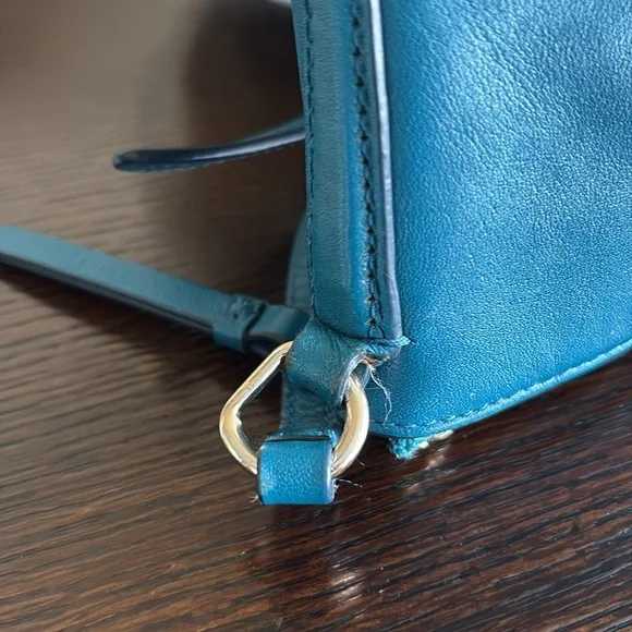 Coach Crossbody Bag – Teal Leather - Picture 11 of 15